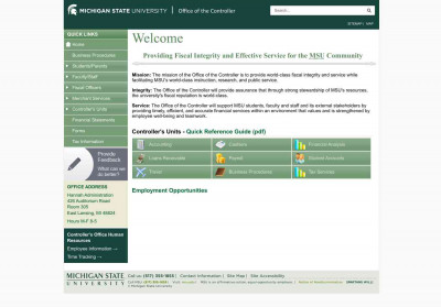 Methods of Payment - Michigan State University - Office of the ... Methods of Payment - Michigan State University - Office of the ...