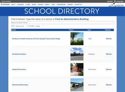 Prince George's County Memorial Library System - Schools Prince George's County Memorial Library System - Schools