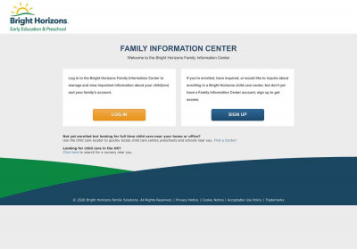 Enrolled Child Care Family Login | Bright Horizons Enrolled Child Care Family Login | Bright Horizons