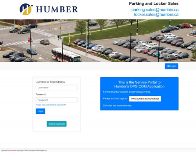 Login - Humber College Parking and Locker Sales - OPS-COM Login - Humber College Parking and Locker Sales - OPS-COM