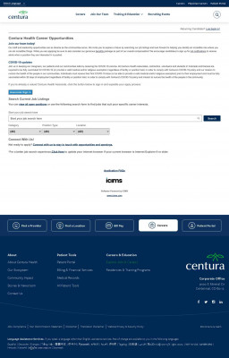 Centura Health | Careers Center | Welcome Centura Health | Careers Center | Welcome