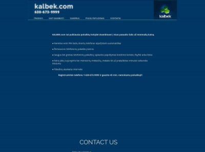 Kalbek: Home Kalbek: Home