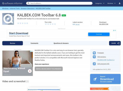 KALBEK.COM Toolbar - Software Informer. KALBEK.COM ... KALBEK.COM Toolbar - Software Informer. KALBEK.COM ...