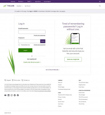 My TELUS - Log in to manage your TELUS account | TELUS My TELUS - Log in to manage your TELUS account | TELUS