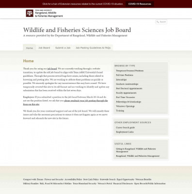 Lecturer in HSU Department of Wildlife: California Lecturer in HSU Department of Wildlife: California