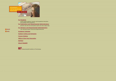 MIT WebSIS MIT WebSIS