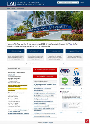 MyFAU and/or Self-Service Issues - FAU Helpdesk - Florida ... MyFAU and/or Self-Service Issues - FAU Helpdesk - Florida ...
