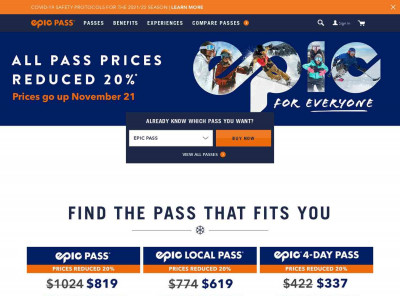 Rocky Mountains Ski & Snowboard Pass | Epic Season Pass Rocky Mountains Ski & Snowboard Pass | Epic Season Pass