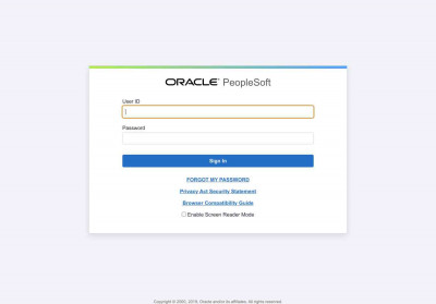 Oracle PeopleSoft Sign-in Oracle PeopleSoft Sign-in