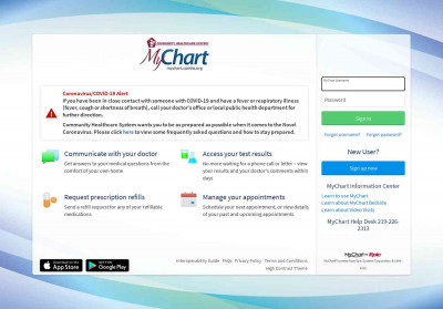 MyChart - Login Page - Community Healthcare System MyChart - Login Page - Community Healthcare System