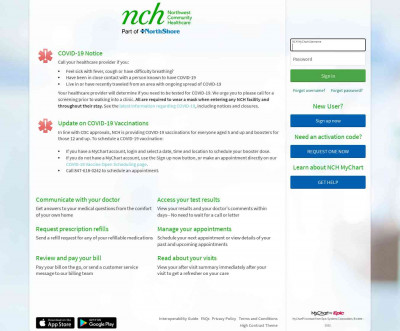 NCH MyChart - Login Page NCH MyChart - Login Page