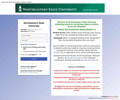 Register for a New Account - Northeastern State University Register for a New Account - Northeastern State University