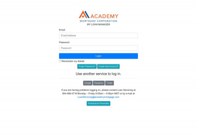 My Loan Manager - My Academy (Academy Mortgage Corp.) My Loan Manager - My Academy (Academy Mortgage Corp.)