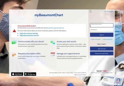 myBeaumontChart - Login Page myBeaumontChart - Login Page
