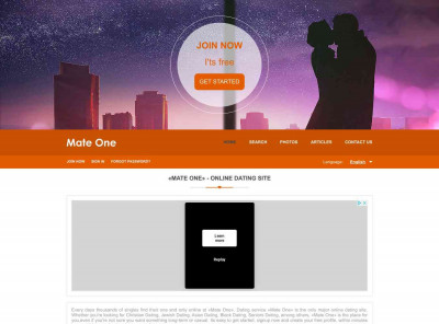 «Mate One» - Online dating site «Mate One» - Online dating site