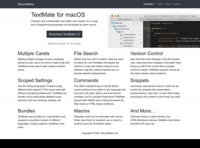 TextMate: Text editor for macOS TextMate: Text editor for macOS