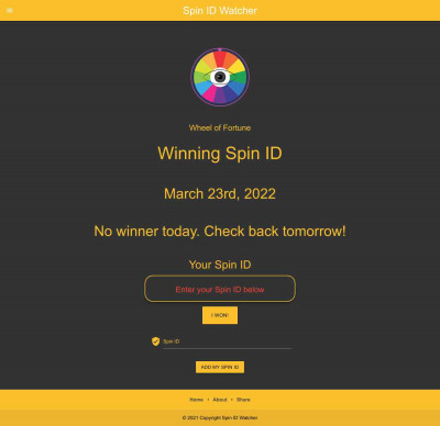 Spin ID Watcher Spin ID Watcher