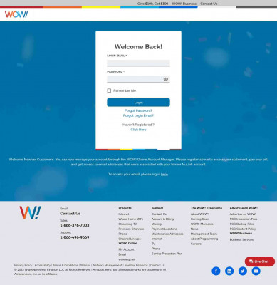 WOW! Online Account Manager - Home Page WOW! Online Account Manager - Home Page