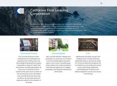 California First Leasing Corporation California First Leasing Corporation