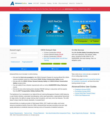 AdvanceOnline: OSHA, DOT, Health, Safety Compliance ... AdvanceOnline: OSHA, DOT, Health, Safety Compliance ...