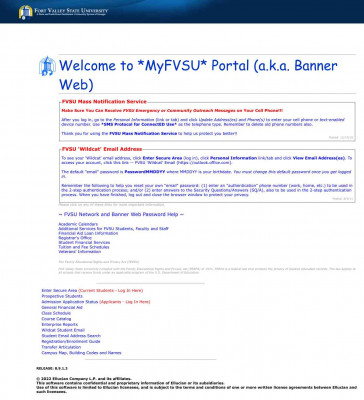 Banner Self-Service - Fort Valley State University Banner Self-Service - Fort Valley State University