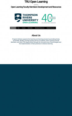 Getting Started as an OLFM - Thompson Rivers University ... Getting Started as an OLFM - Thompson Rivers University ...
