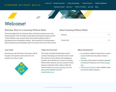 Learning Without Walls – A resource for students Learning Without Walls – A resource for students