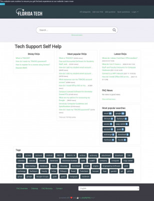 Tech Support Self Help - powered by phpMyFAQ 3.0.7 - FAQs Tech Support Self Help - powered by phpMyFAQ 3.0.7 - FAQs