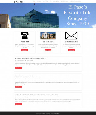 HELPFUL NUMBERS AND WEBSITES - El Paso Title HELPFUL NUMBERS AND WEBSITES - El Paso Title