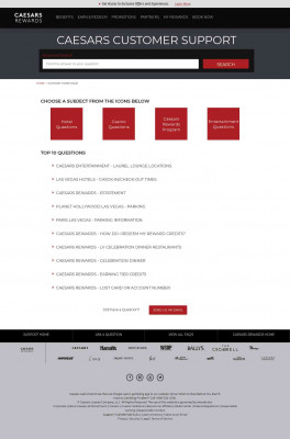 Caesars Rewards Partners - Visa - Account inquiries Caesars Rewards Partners - Visa - Account inquiries