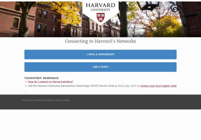 Connecting to Harvard's Networks Connecting to Harvard's Networks