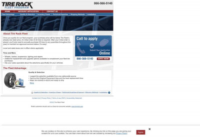 ACCOUNT APPLICATION - Tire Rack Fleet ACCOUNT APPLICATION - Tire Rack Fleet
