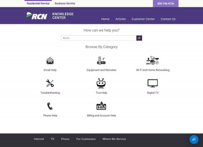 Using RCN Webmail Using RCN Webmail