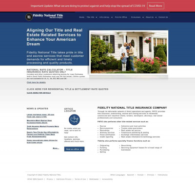 Fidelity National Title Insurance Company Fidelity National Title Insurance Company