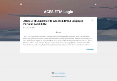 ACES ETM Login ACES ETM Login