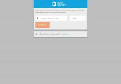 Student Login - Penn Foster Student Login - Penn Foster