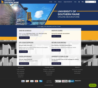 University of Southern Maine Online Bookstore University of Southern Maine Online Bookstore