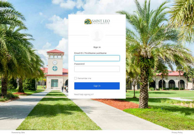 Okta Portal - Login - Saint Leo University Okta Portal - Login - Saint Leo University