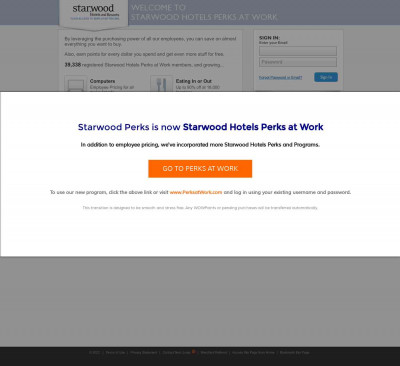 Starwood Hotels Perks at Work Starwood Hotels Perks at Work