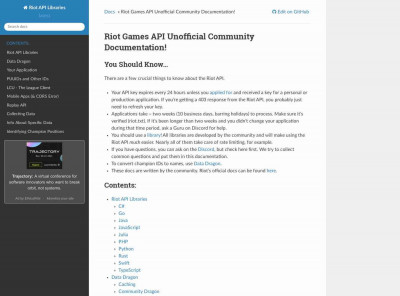 LCU - The League Client — Riot API Libraries documentation LCU - The League Client — Riot API Libraries documentation
