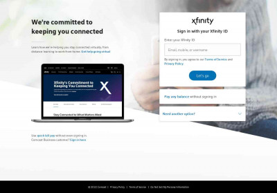 We're committed to keeping you connected - Sign in to Xfinity We're committed to keeping you connected - Sign in to Xfinity