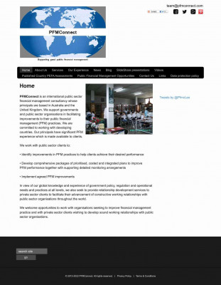 PFMConnect Supporting good public financial management PFMConnect Supporting good public financial management
