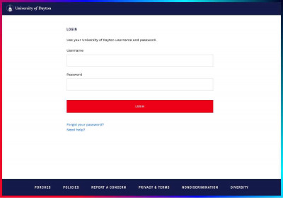 University of Dayton Login Service University of Dayton Login Service