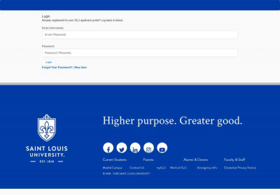 Saint Louis University | Applicant Portal Saint Louis University | Applicant Portal