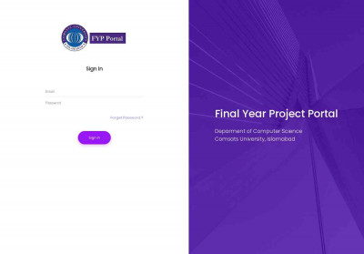FYP Portal - CUI | Login FYP Portal - CUI | Login