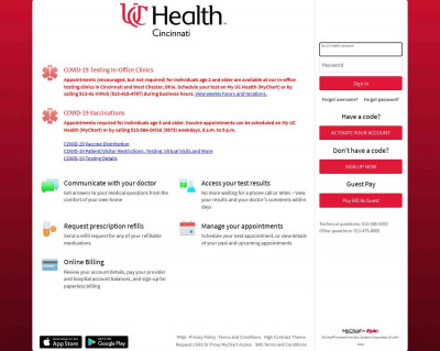 My UC Health - Login Page My UC Health - Login Page