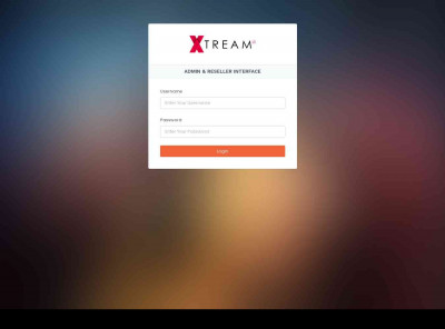 Xtream UI - Login Xtream UI - Login