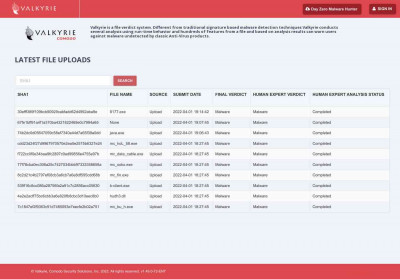 Advanced File Analysis System | Valkyrie - Comodo Valkyrie Advanced File Analysis System | Valkyrie - Comodo Valkyrie