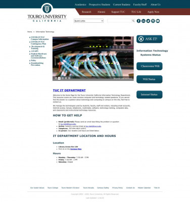 Blackboard Resources - Touro University, California Blackboard Resources - Touro University, California