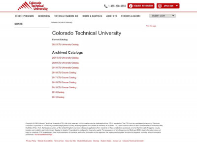 Virtual Campus Students - Colorado Tech Course Catalog ... Virtual Campus Students - Colorado Tech Course Catalog ...